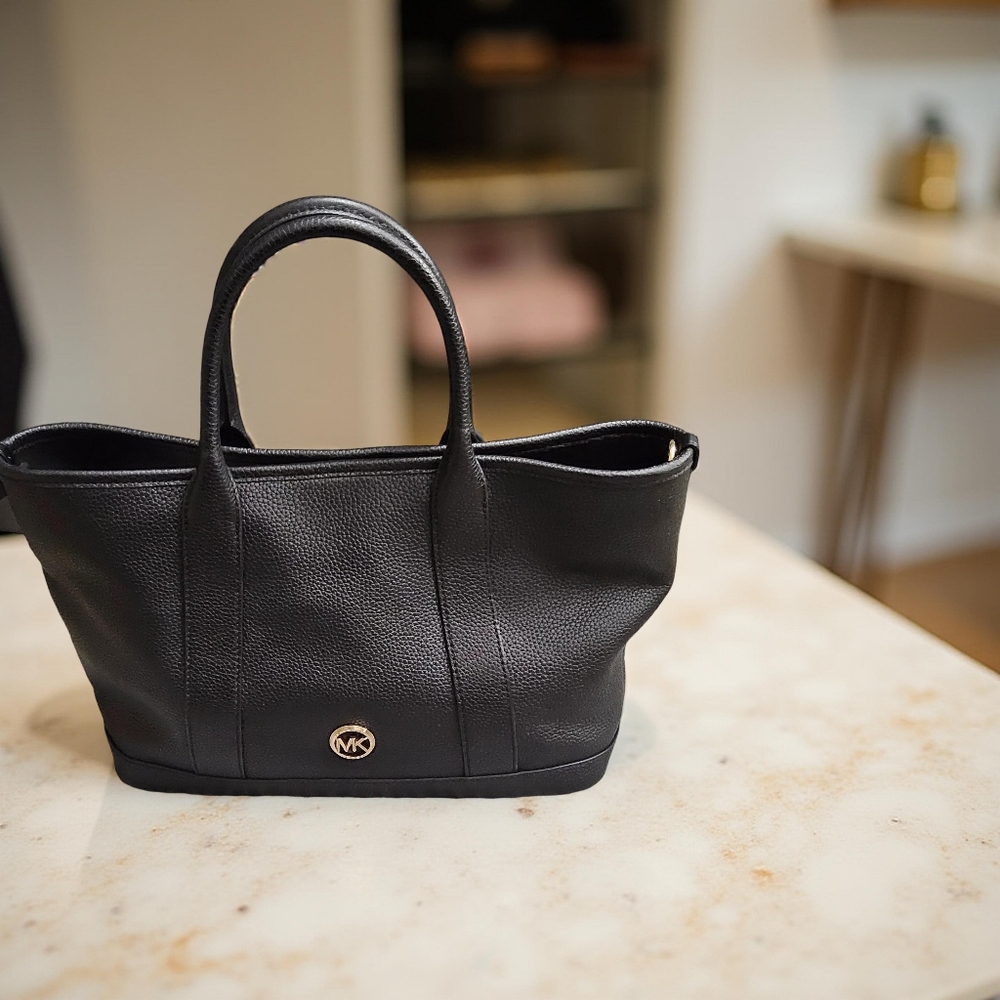 1Black Luisa Michael Kors Leather Satchel